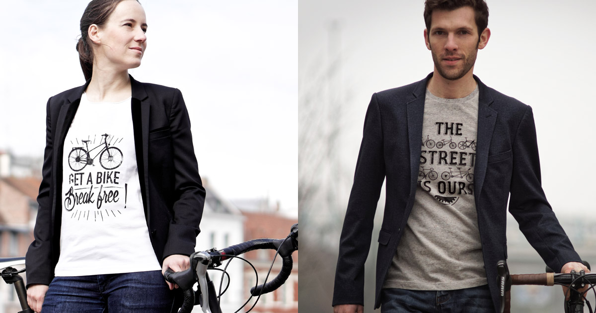 Cycling Quote Tee Shirt Made In France For Women And Men Lady Harberton